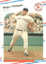 1988 Fleer Baseball Cards      349     Roger Clemens